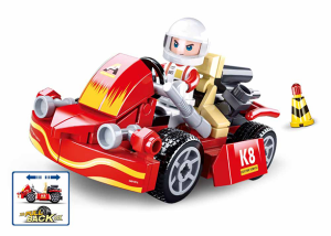 KLOCKI SLUBAN B0899 Gokart Wyścigówka TOWN 89 EL.