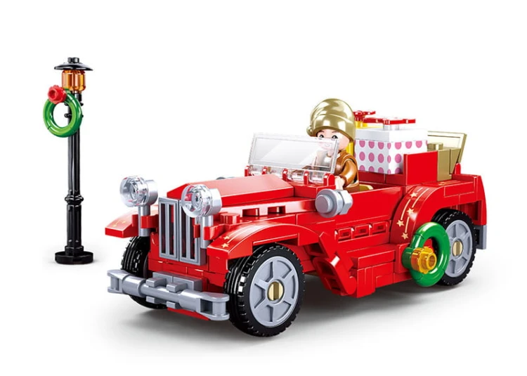 KLOCKI SLUBAN SAMOCHÓD AUTO POJAZD PREZENTY 153 EL. KOMPATYBILNE Z LEGO COBI