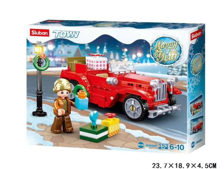 KLOCKI SLUBAN SAMOCHÓD AUTO POJAZD PREZENTY 153 EL. KOMPATYBILNE Z LEGO COBI
