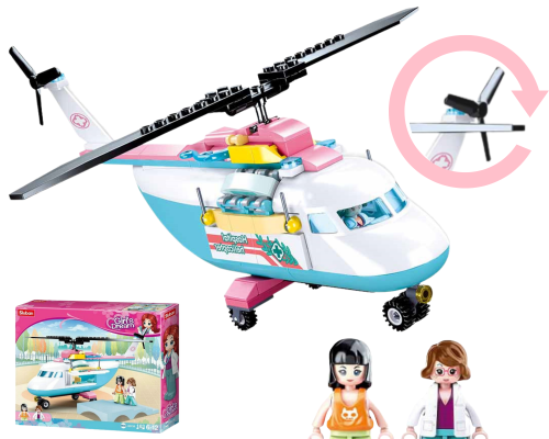 KLOCKI SLUBAN B0798 Helikopter Ratowniczy Girl's Dream 163 El.