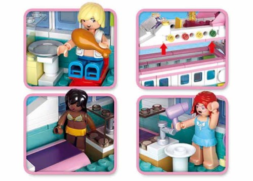 KLOCKI SLUBAN B0609 Jacht Girl's Dream 328 El.