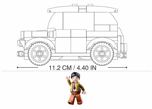 KLOCKI SLUBAN B0706B Samochód Mini Cooper Modelbricks 150 El.