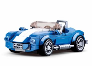 KLOCKI SLUBAN B0706 Niebieski Kabriolet Modelbricks 169 El.