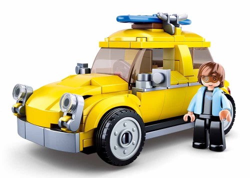 KLOCKI SLUBAN B0706C Samochód Fiat 500 Modelbricks 176 El.