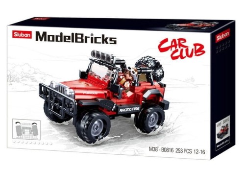 KLOCKI SLUBAN b0816 Auto Terenowe Modelbricks 253 El.