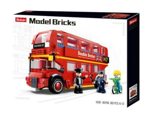 KLOCKI SLUBAN B0708 Londyński Autobus Modelbricks 382 El.
