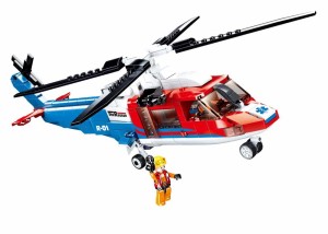 KLOCKI SLUBAN HELIKOPTER RATUNKOWY GÓRSKI POGOTWIE GOPR 402 EL. M38-B0886 KOMPATYBILNE Z LEGO COBI