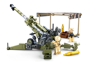 KLOCKI SLUBAN B0890 Działo przeciwpancerne Modelbricks 258 EL.
