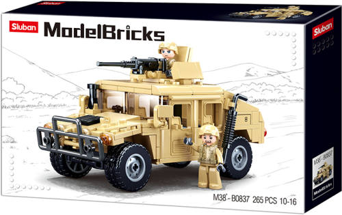 KLOCKI SLUBAN B0837 Pojazd wojskowy Modelbricks 265 EL.