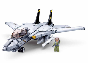 KLOCKI SLUBAN B0755 Samolot F14 Modelbricks 404 EL.