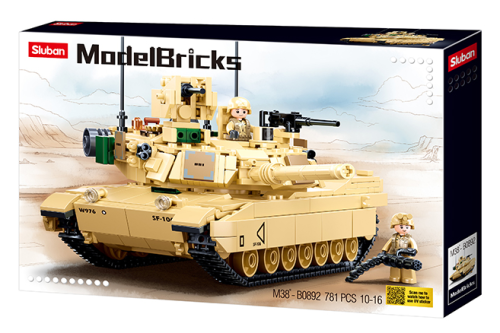 KLOCKI SLUBAN B0892 Czołg M1A2 Abrams Modelbricks 781 EL.