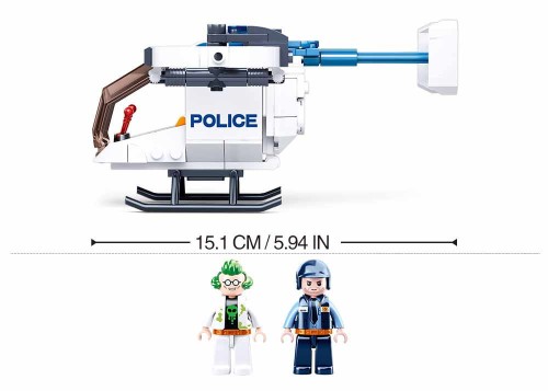 KLOCKI SLUBAN B0823 Helikopter Policyjny POLICE 161 EL.