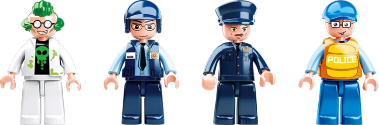 KLOCKI SLUBAN B0657 Zestaw Policyjny Łódź POLICE 347 EL