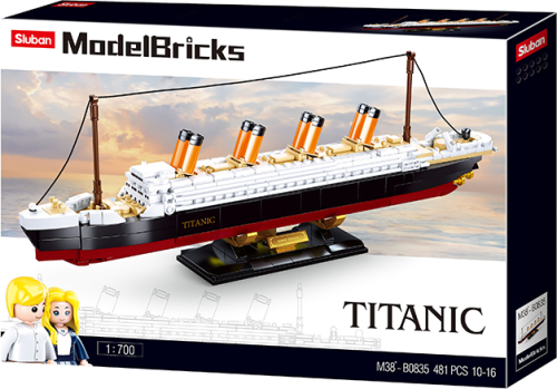 KLOCKI SLUBAN B0835 Statek Titanic Modelbricks 481 El.