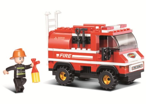KLOCKI SLUBAN B0276 Wóz Strażacki 2W1 FIRE 133 EL.