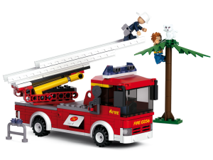 KLOCKI SLUBAN B0625 Wóz Strażacki z Kotkiem na drzewie FIRE 269 EL.