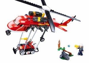 KLOCKI SLUBAN B0807 Helikopter Straż Pożarna FIRE 325 EL.