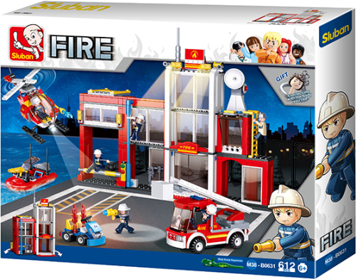 KLOCKI SLUBAN B0631 Remiza Straży Pożarnej FIRE 612 EL.