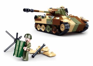 KLOCKI SLUBAN B0859 Czołg średni 2W1 WWII ARMY 725 EL.