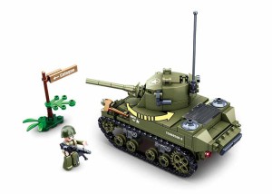 KLOCKI SLUBAN B0856 Czołg ARMY WWII 344 EL.