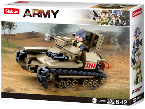 KLOCKI SLUBAN B0709 Czołg WWII ARMY 183 EL.