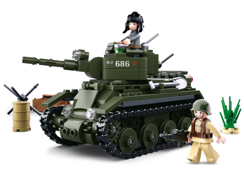 KLOCKI SLUBAN B0686 Czołg BT-7 WW2 ARMY 347 EL.