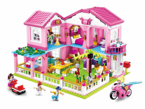 KLOCKI SLUBAN B0721 Domek z Ogródkiem Girl's Dream 896 El.