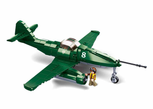 KLOCKI SLUBAN B0977 Samolot Messerschmitt ME 262 WWII ARMY 338 EL.