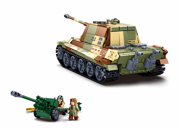 KLOCKI SLUBAN B0980 Czołg 2W1 WW2 ARMY  930 EL