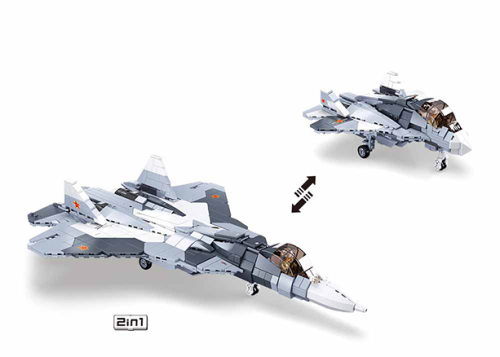 KLOCKI SLUBAN B0986 Samolot 2W1 Modelbricks 893 EL.