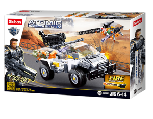 KLOCKI SLUBAN B0995 Wyrzutnia Ognia Atomic Fire Rain Storm 300 El.