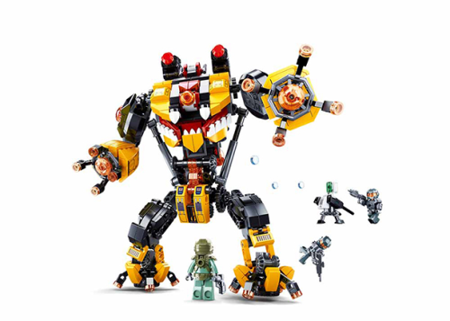 KLOCKI SLUBAN B0997 Kosmiczny Robot Atomic Fire Rain Storm 668 El.