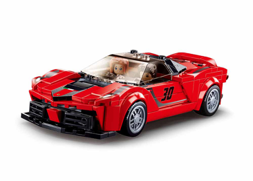 KLOCKI SLUBAN B0955 Włoski Samochód Wyścigowy Modelbricks 262 El.