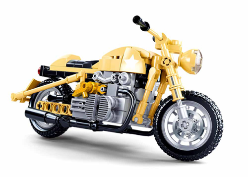 KLOCKI SLUBAN B0959 Beżowy Motocykl Modelbricks 223 El.