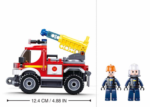 KLOCKI SLUBAN B0965 Wóz Strażacki z Armatką wodną FIRE 192 EL.
