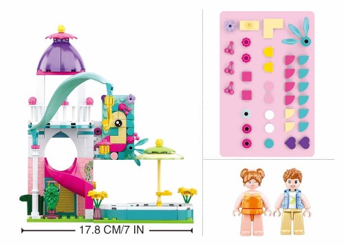 KLOCKI SLUBAN B0971 Domek z Basenek DIY Girl's Dream 228 El.