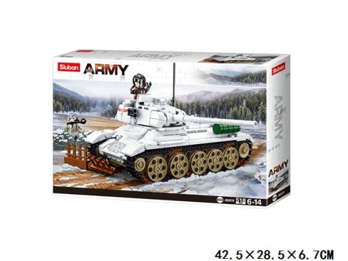 KLOCKI SLUBAN B0978 Czołg Zima WWII ARMY 518 EL.