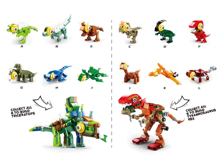 KLOCKI SLUBAN B0796 Jajko Mini Dinozaury