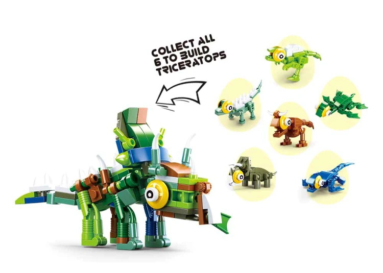 KLOCKI SLUBAN B0796 Jajko Mini Dinozaury