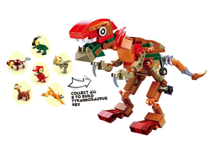 KLOCKI SLUBAN B0796 Jajko Mini Dinozaury