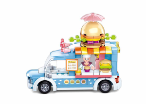 KLOCKI SLUBAN B0993B Food Truck z Burgerami Girl's Dream 154 El.