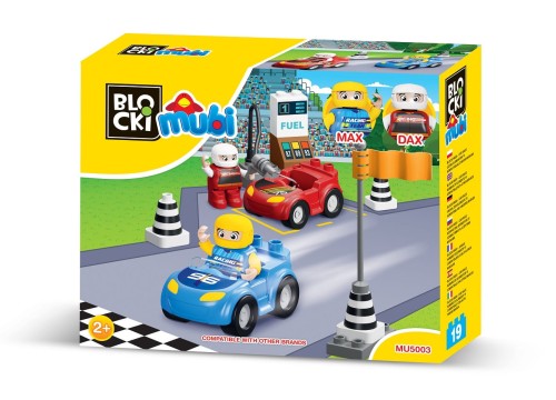 KLOCKI MUBI MU5003 Wyścig Wielkie Przygody 19 El.