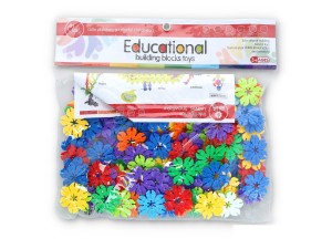 KLOCKI EDUKACYJNE Kwiatki 140 El.
