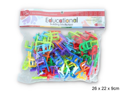 KLOCKI EDUKACYJNE Krzesła 40 El.