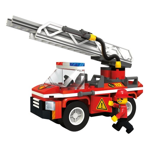 KLOCKI BLOCKI KB0818 Wóz Strażacki z Podnośnikiem MyFire 109 El.