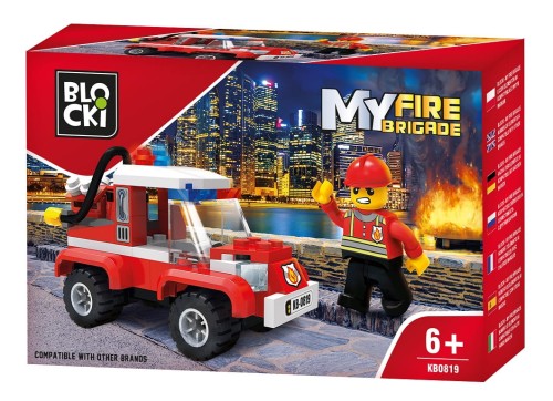 KLOCKI BLOCKI KB0819 Wóz Gaśniczy MyFire 84 El.