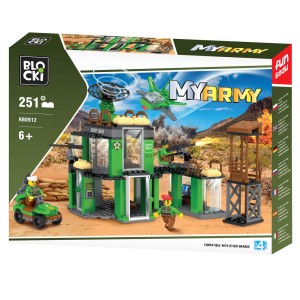 KLOCKI BLOCKI KB0912 Baza Wojskowa MyArmy 251 El.