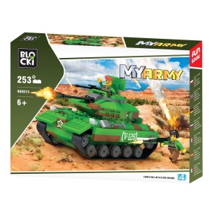 KLOCKI BLOCKI KB0915 Czołg na pustyni MyArmy 253 El. 