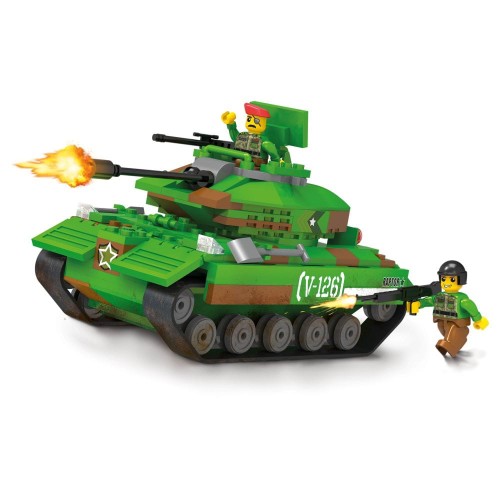 KLOCKI BLOCKI KB0915 Czołg na pustyni MyArmy 253 El.