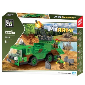 KLOCKI BLOCKI KB0916 Wyrzutnia Rakiet MyArmy 222 El.